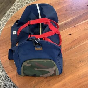 Herschel Supply Company Blue and Red Duffel Bag
